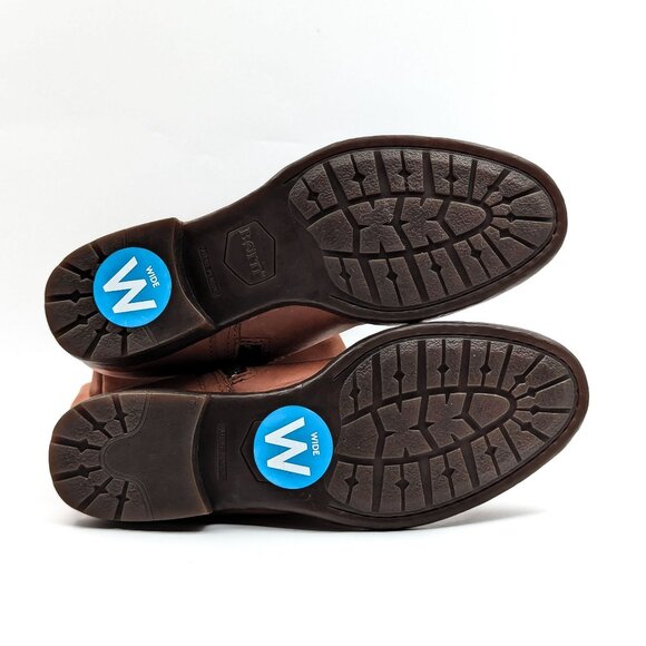 Born Women Shaunie Brown Wide Calf Cognac Riding Boots size 6 - Picture 4 of 10